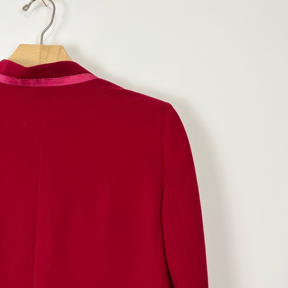 Isabel Marant Pink Tailored Silk Trim Buttoned Classic Blazer Jacket UK 10 - Picture 12 of 15